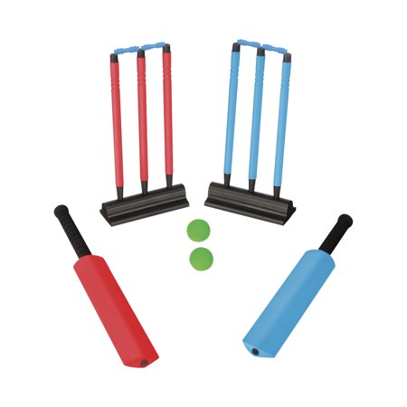 Sportime UltraFoam Cricket Game, Set of 2 Wickets, 2 Bats and 2 Balls