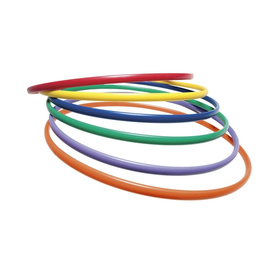 Sportime UltraHoops, 36 Inches, Multiple Colors, Set of 6