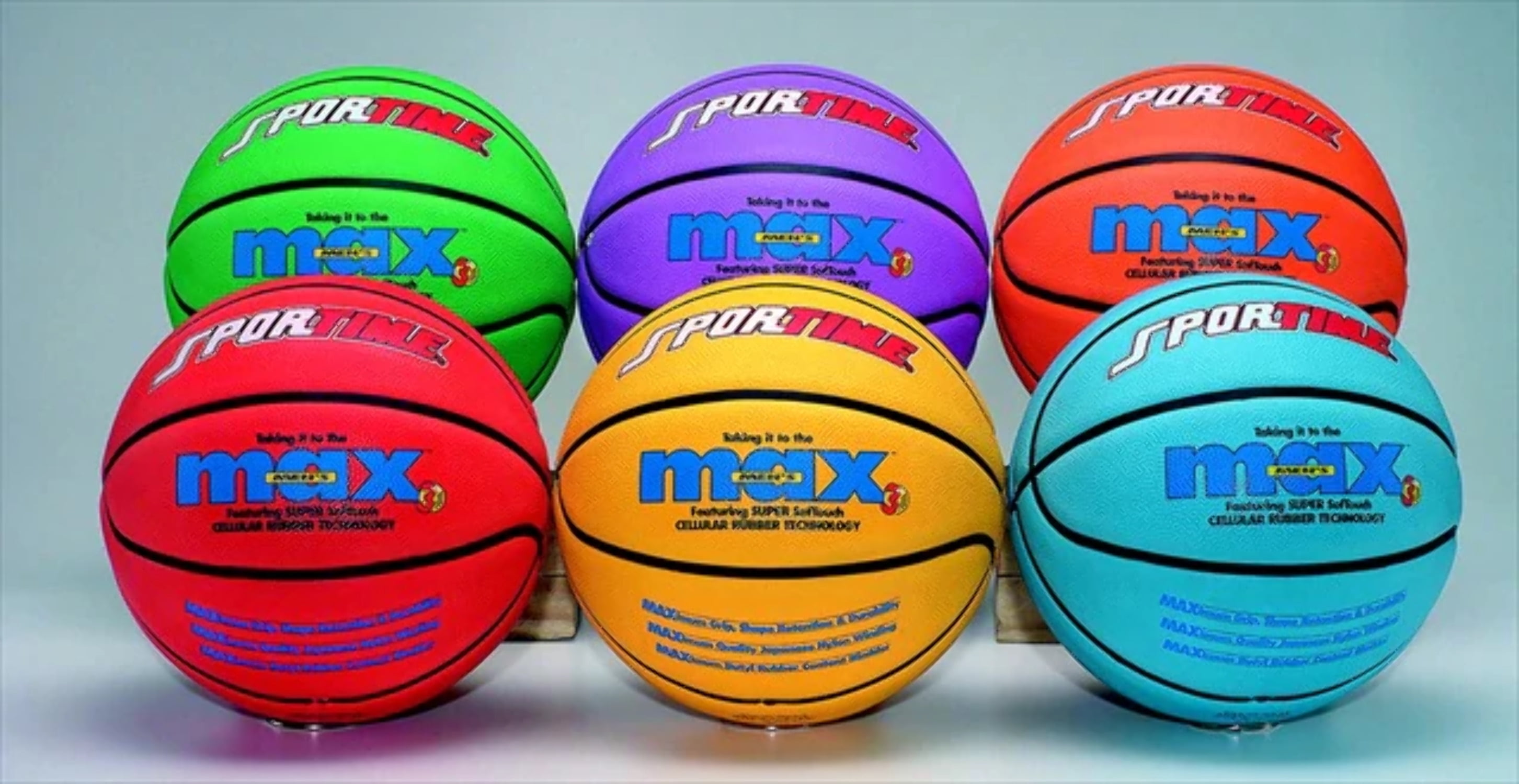 Sportime 016085 Max 27 In. Junior Basketballs, Set - 6