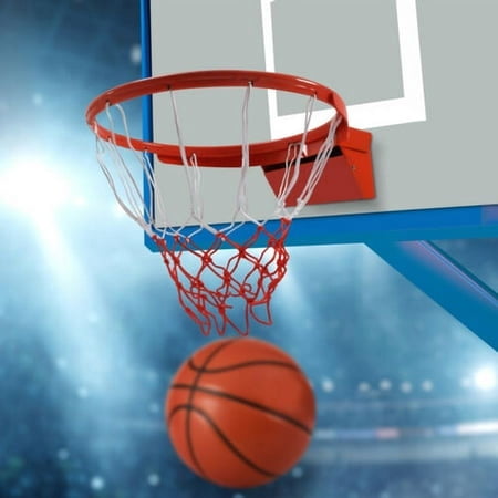 Sporting Goods 18in Solid Steel Orange Finished Basketball Rim Breakaway w Net