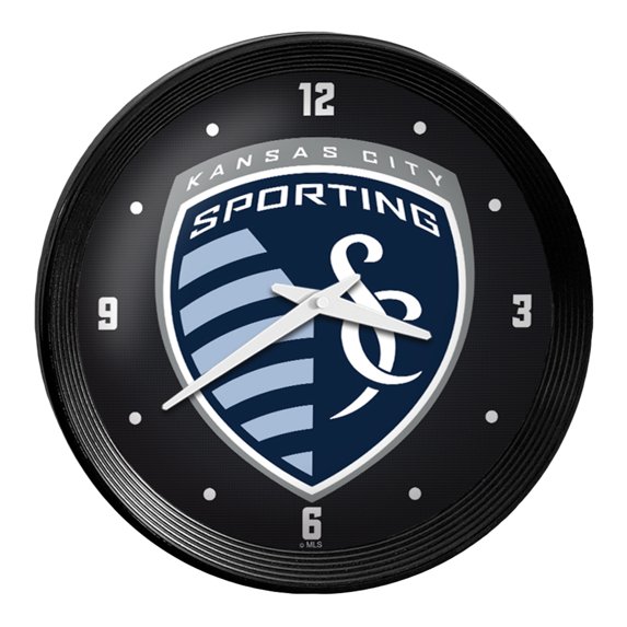 Sporting Kansas City 15" Ribbed Frame Wall Clock