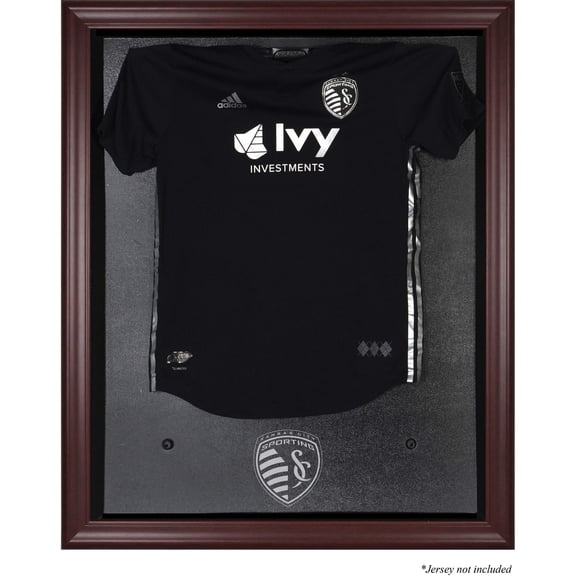 Sporting Kansas City Mahogany Framed Team Logo Jersey Display Case