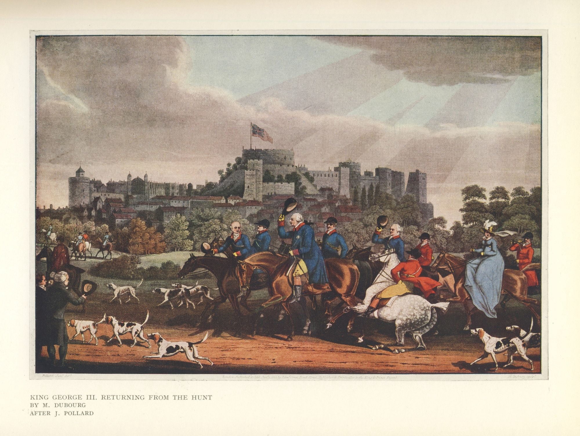 Sporting Prints 1927 George III returning from hunt Canvas Art - James Pollard (18 x 24)