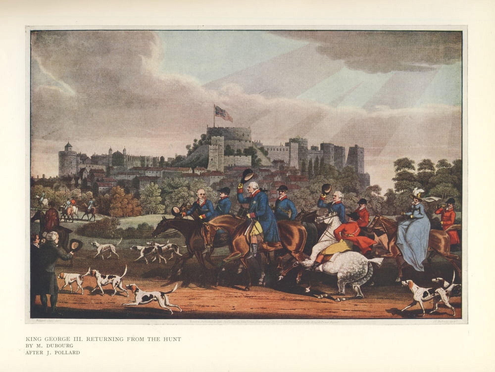 Sporting Prints 1927 George III returning from hunt Canvas Art - James Pollard (24 x 36)