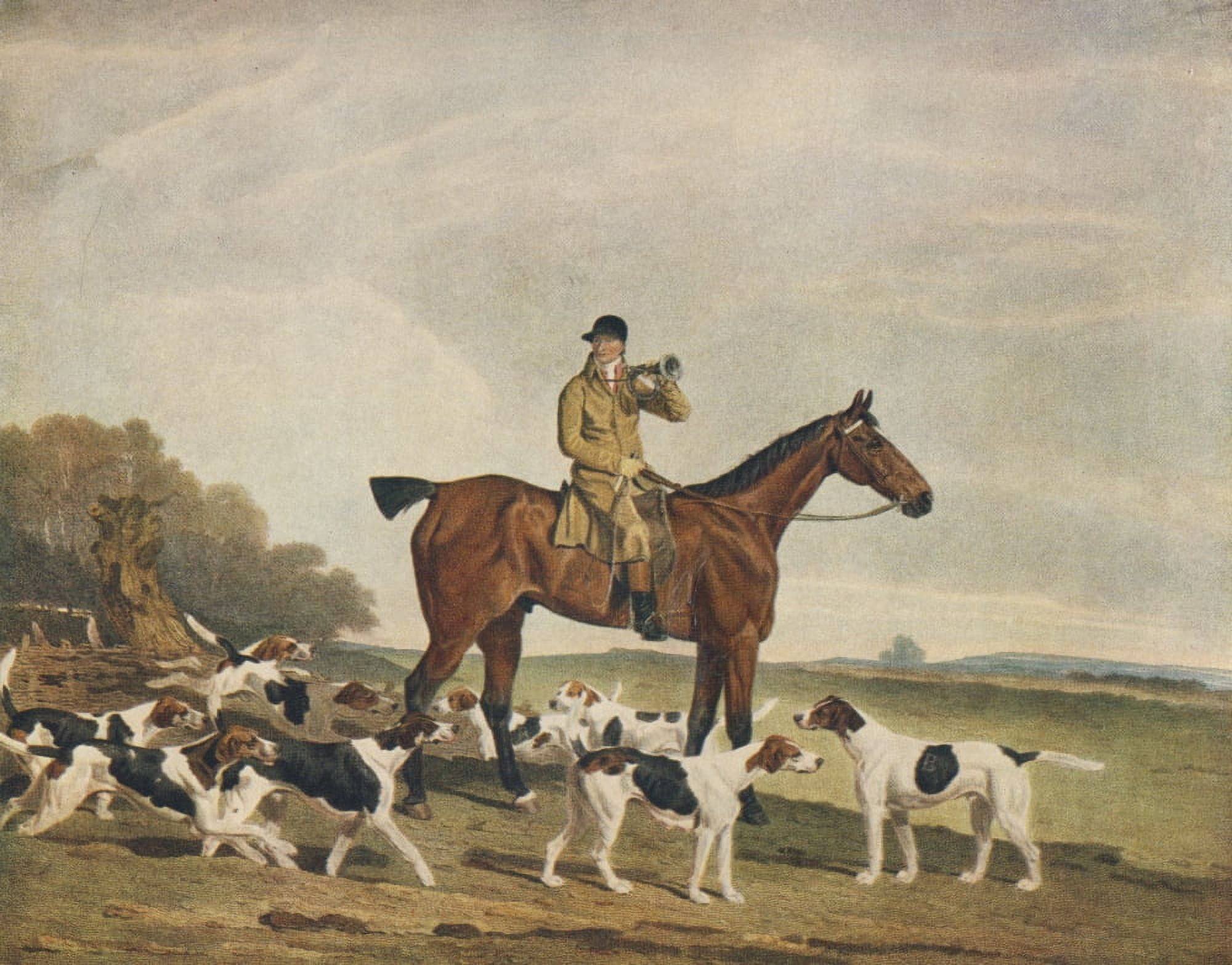 Sporting Prints 1927 Thomas Oldmaker on Brush Canvas Art - RB Davis (18 x 24)