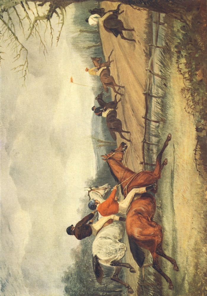 Sporting Prints of the 18th & Early 19th Centuries 1927 Steeplechasing 2 Canvas Art - Henry Alken (18 x 24)