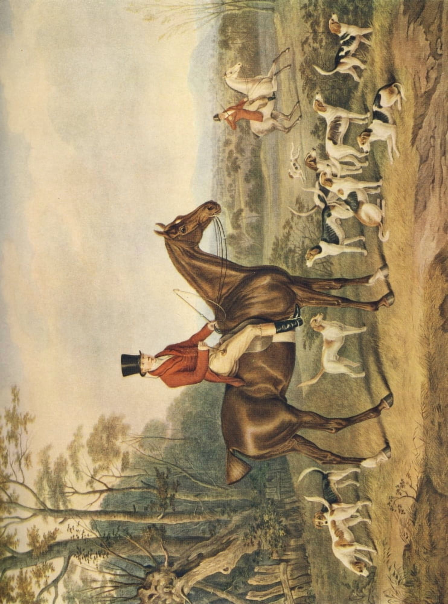 Sporting Prints of the 18th & early 19th Centuries 1927 John Mitton Esq Canvas Art - William Webb (24 x 36)