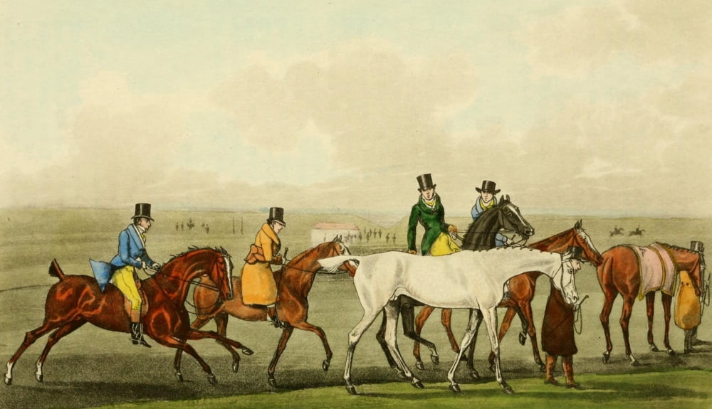 Sporting Repository 1904 Favourite between the Heats Canvas Art - Henry Alken (24 x 36)