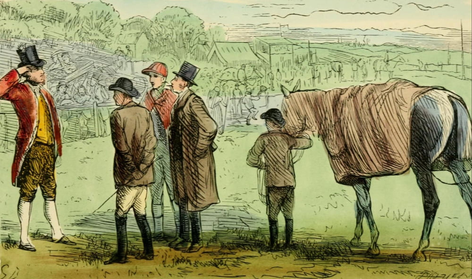 Sporting Sketches 1866 The leather-plater Canvas Art - G Bowers (18 x 24)