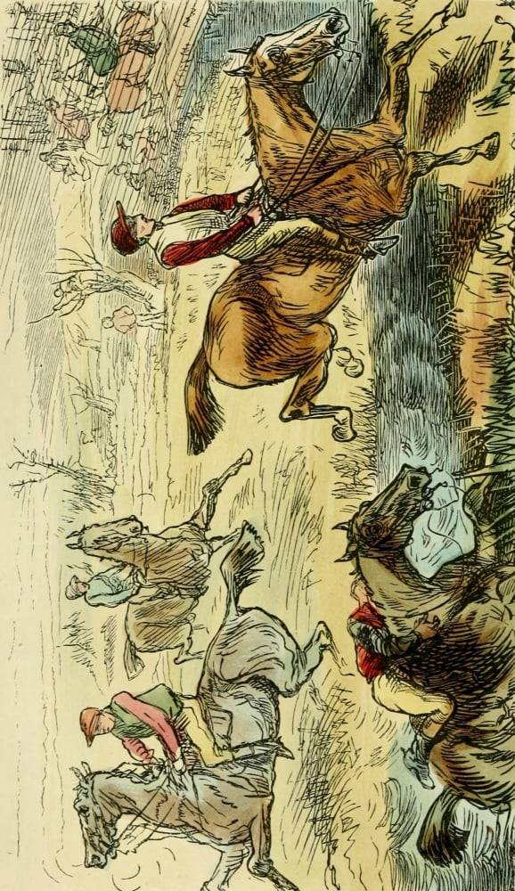 Sporting Sketches Home & Abroad 1866 My first steeplechase Canvas Art - G Bowers (24 x 36)