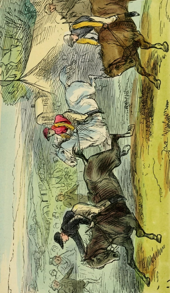 Sporting Sketches Home & Abroad 1866 The Best 14-hander in England Canvas Art - G Bowers (18 x 24)