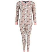 SPORTLIFE Brands LLC Printed Waffle Weave Thermal Top and Bottom Set (Women)