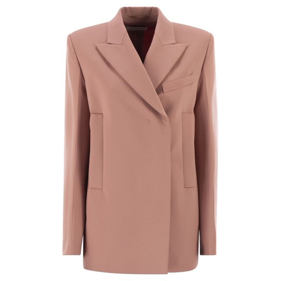 Sportmax Straight Fit Stretch Wool Gabardine Blazer (Women's)