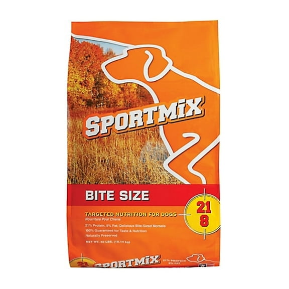 Sportmix 2100011 40lb 21/8 Performance Formula Bite Size Meat Meal Dry Dog Food