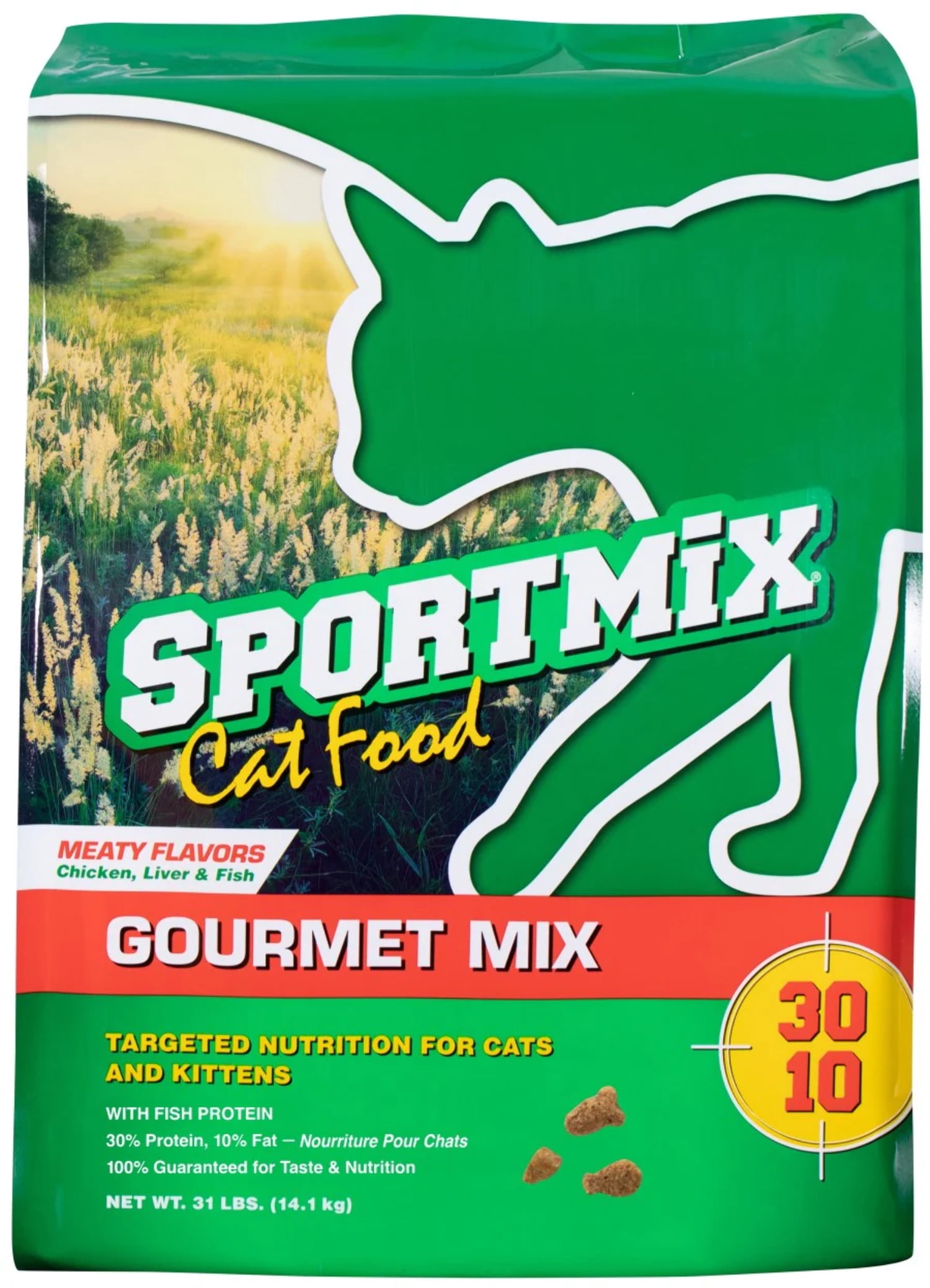 Sportmix Gourmet Mix Dry Cat Food Meaty Flavors, 1ea/31 lb