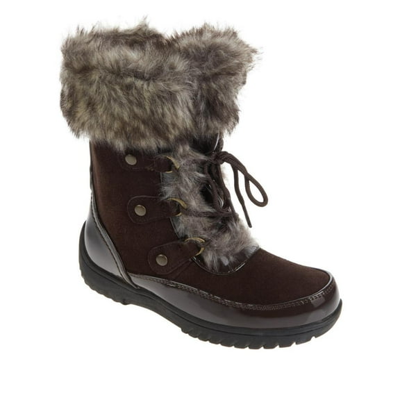 Sporto Minor Waterproof Suede Mid-Calf Boot with Faux Fur Trim