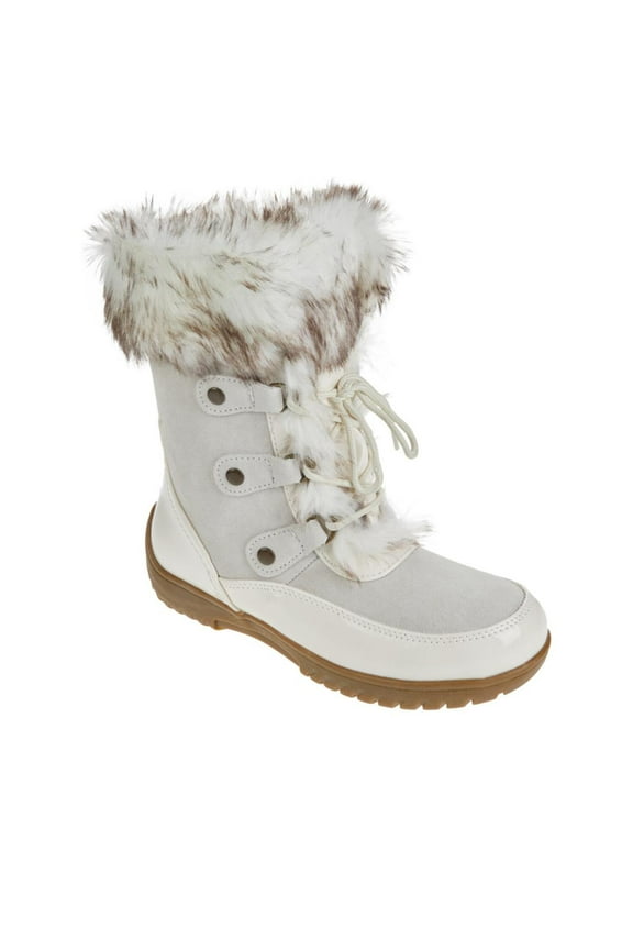 Sporto Minor Waterproof Suede Mid-Calf Boot with Faux Fur Trim