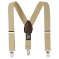 thumbnail image 1 of Sportoli Boys' and Girls' Kids Toddlers and Baby Adjustable Elastic Solid Color and Striped Fashion Suspenders for Wedding and Ring Bearer Outfits, Features Leather Crosspatch and Super Quality Clips, 1 of 3
