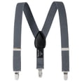 thumbnail image 1 of Sportoli Boys' and Girls' Kids Toddlers and Baby Adjustable Elastic Solid Color and Striped Fashion Suspenders for Wedding and Ring Bearer Outfits, Features Leather Crosspatch and Super Quality Clips, 1 of 3