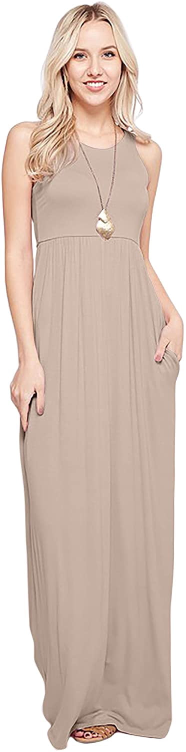 princess polly baby blue dress Dress Racerback Women's Solid Color Maxi Dress