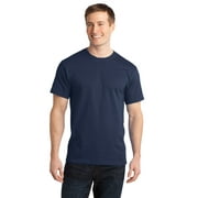 Sportoli Men's Essential Basic 100% Cotton Crew Neck Short Sleeve Long T-Shirt