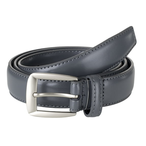 Sportoli Mens Classic Stitched Genuine Leather Uniform Dress Belt