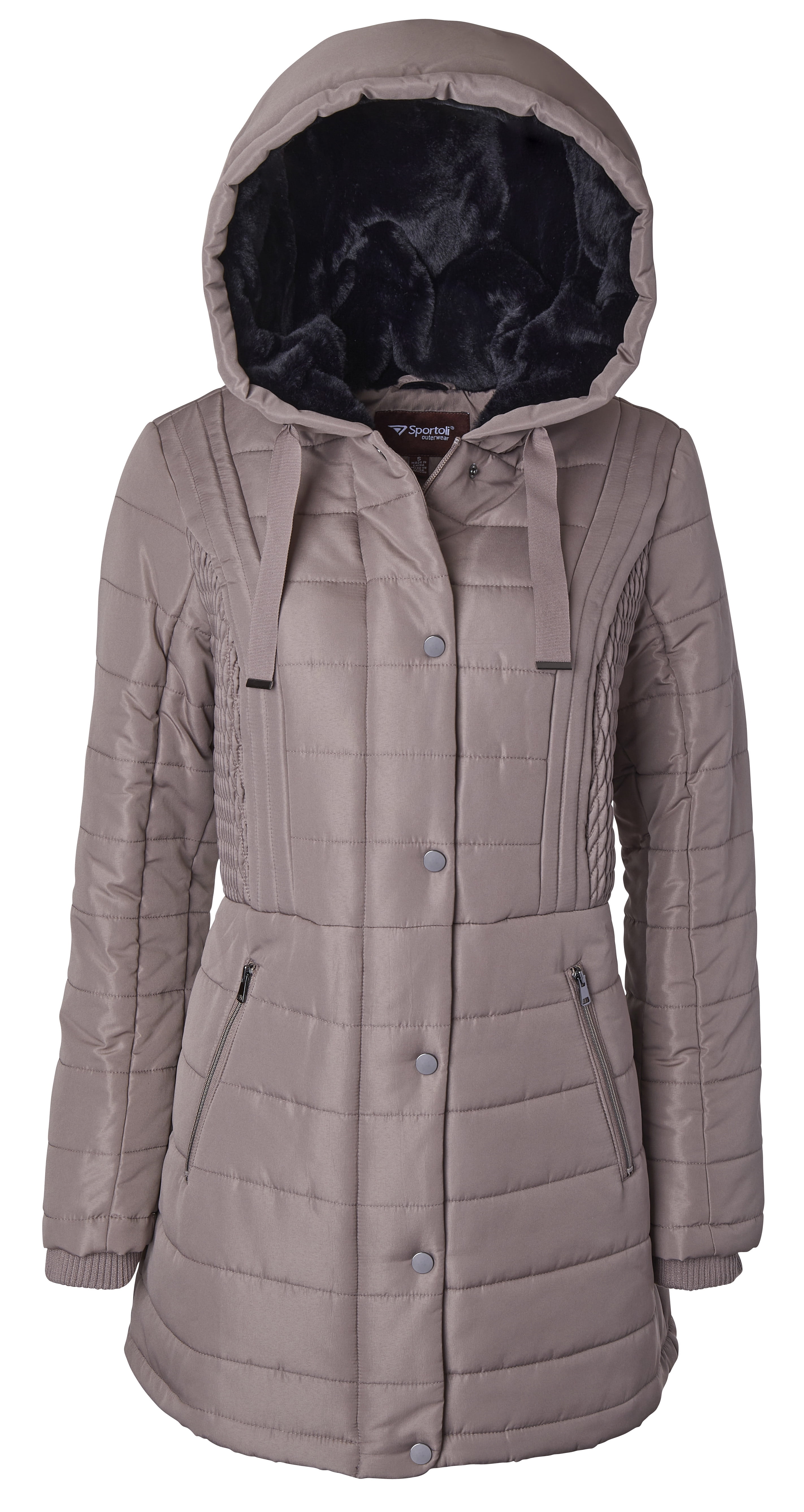 Hooded Quilted Puffer Jacket for Women