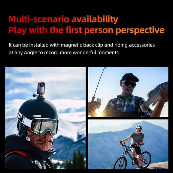 Sports 4K 30FPS Action Camera WiFi Sports Camera 125 Wide Angle Lens Anti Shake 98FT Water Resistant Depth With Housing Built In Battery For Outdoor Travel Sports Camping Hiking