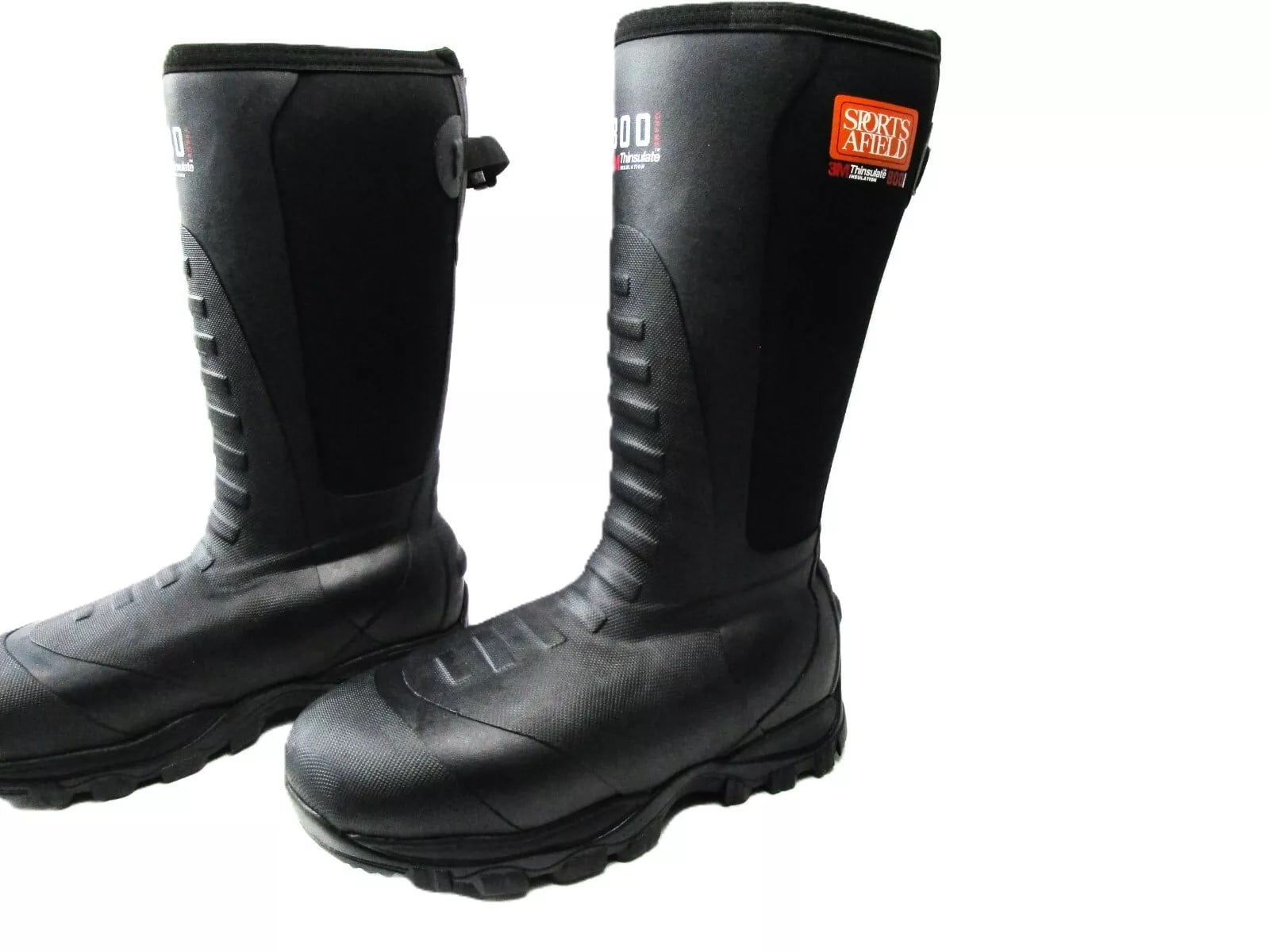 Sports Afield Men\'s 10 Premium Zone Insulated Boots Black NIB Waterproof 1200g Sports Afield Men Black Pursuit 800 Rubber Knee Boots Black  main image 4