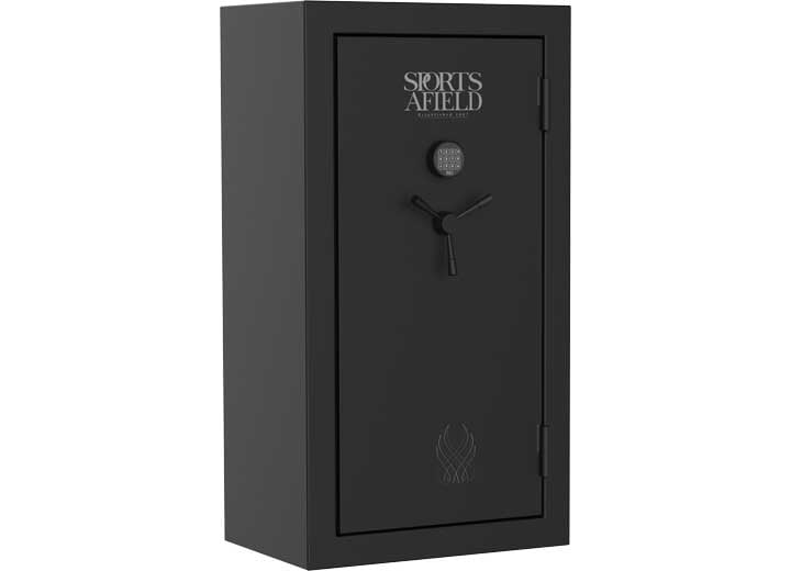 Black Industrial Steel Fireproof 48-Gun Safe with E-Lock