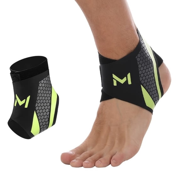 Sports Ankle Brace Support, Adjustable Compression Ankle Stabilizer Sleeve for Sprain, Injury Recovery, Basketball, Running, Fitness, Men & Women