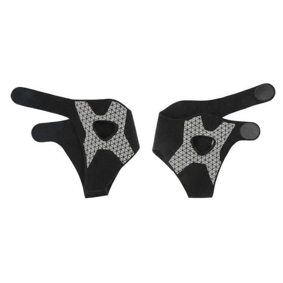 Sports Ankle Braces, Ankle Straps, Adjustable Straps, Black Mesh, Adjustable Mesh, Ankle Stabilization, Post Injury Support, Basketball Activity, One Size, Black, 2 Pc