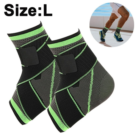 Sports Ankle Support, Adjustable Ankle Brace for Women and Men, Stabilize Ligaments, Eases Swelling and Sprained Ankle, Breathable Compression,