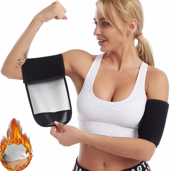 Sports Arm Shaping Sleeves,Body Sweat Enhancing Fitness Arm Straps with Muscle Support and Stretchy Durable Material,Perfect for Weightlifting Running Gym Workouts and Fitness Enthusiasts-Silver