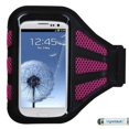 thumbnail image 1 of Sports Armband Case Pouch for Nokia 8 Sirocco, Nokia 1, 8110 4G, Lumia 928 Laser, 920 , 3, 830 830, 929 Icon, 925 925, 900 900 - Black (with Hot Pink Mess Ports), 1 of 5