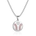 thumbnail image 1 of Sports Athlete Necklace Silver Cross Necklace for Men Boys Bible Verse Philippians 4:13 Baseball Basketball Football Soccer Volleyball Pendant Necklace 1st Communion Confirmation Baptism Jewelry Gift, 1 of 6