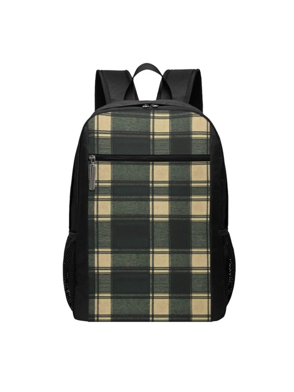Sports Backpack 17126.5in Adjustable Shoulder Strap Reinforcement With Anti-Contraction And Tensile Properties Springgreen Buffalo Plaid Check Tartan Scotland_41650_1