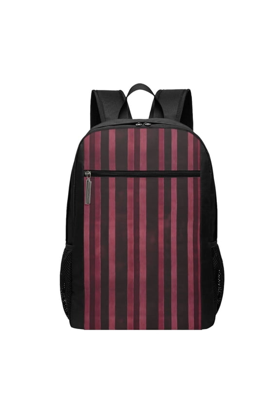 Sports Backpack 17126.5in Adjustable Shoulder Strap Reinforcement With Anti-Contraction And Tensile Properties Maroon Stripe_2