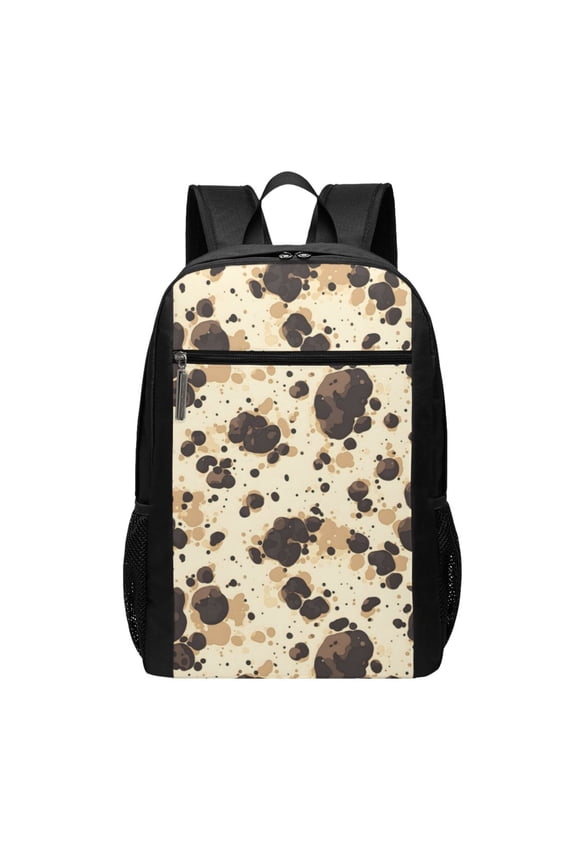 Sports Backpack 17126.5in Adjustable Shoulder Strap Reinforcement With Anti-Contraction And Tensile Properties Milk Cow Print Style Sienna_1