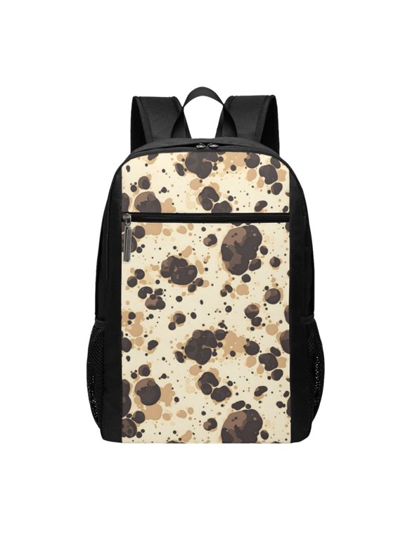 Sports Backpack 17126.5in Adjustable Shoulder Strap Reinforcement With Anti-Contraction And Tensile Properties Milk Cow Print Style Sienna_1