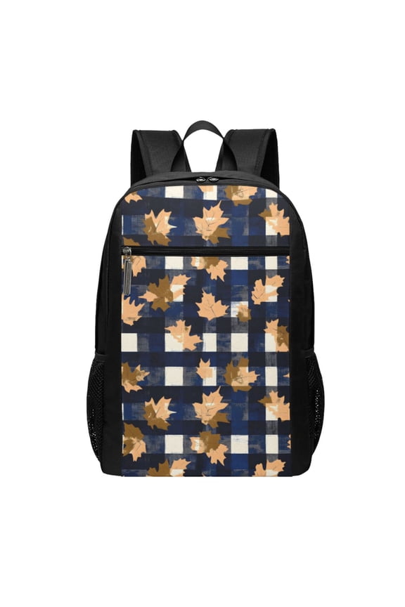 Sports Backpack 17126.5in Adjustable Shoulder Strap Reinforcement With Anti-Contraction And Tensile Properties Plaid Fall Camo Royalblue_1