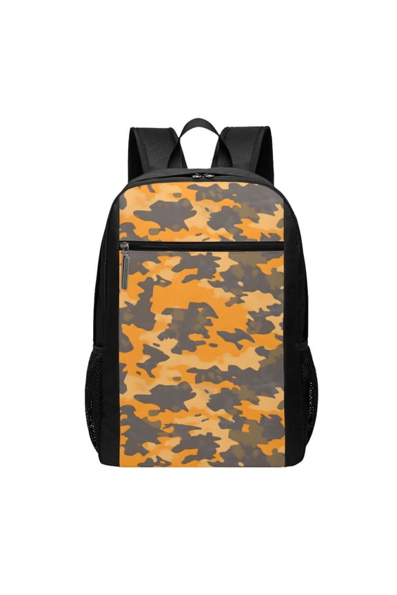 Sports Backpack 17126.5in Adjustable Shoulder Strap Reinforcement With Anti-Contraction And Tensile Properties Texture Camo Army Orange_2