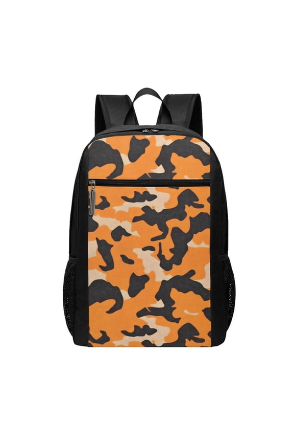 Sports Backpack 17126.5in Adjustable Shoulder Strap Reinforcement With Anti-Contraction And Tensile Properties Texture Camo Army Orange_4