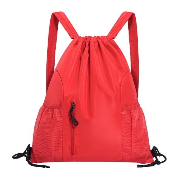 Sports Backpack, Large Capacity, Drawstring Gym Bag for Fitness Travel Outdoor Activities, Durable Polyester, Adjustable Straps, Unisex, Casual, Lightweight