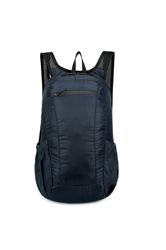 Sports BackpackWaterproof DaypackLarge Capacity Hiking Pack with Ergonomic Support for Outdoor Adventures & Commuting(Dark Blue)