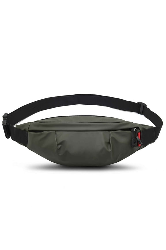 Sports Bag Allows Carrying in Waist, Chest, Back, the Packs with hidden pocket for Unisex Belts, Machine Washable, Polyester Material and Waterproof Surface for Better Protection, Green