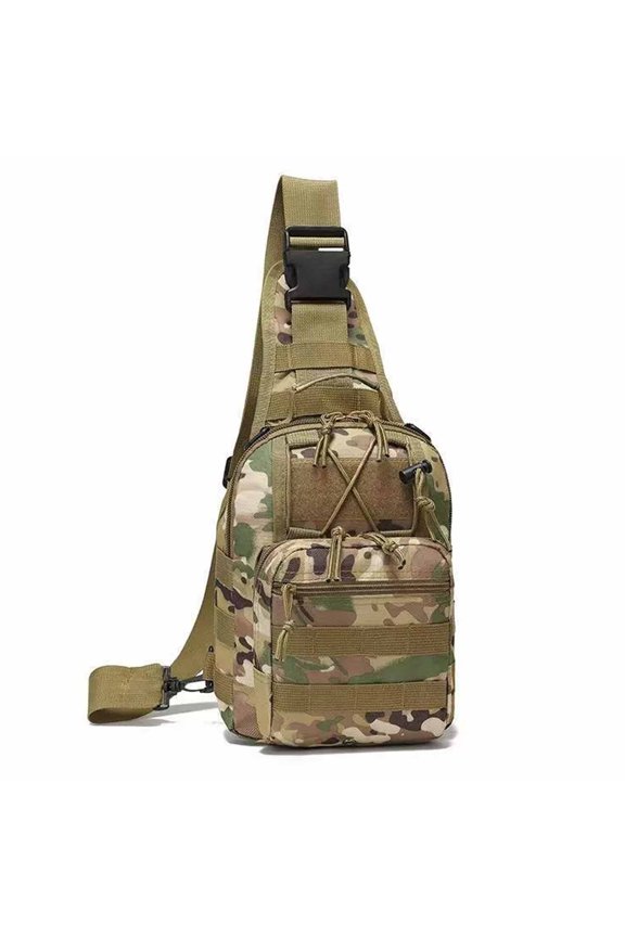 Sports Bag Front Chest Pack Crossbody Sling Small Shoulder Backpack Camouflage Messenger Riding Pouch Rucksack for Hiking Cycling Workout Fitness,D