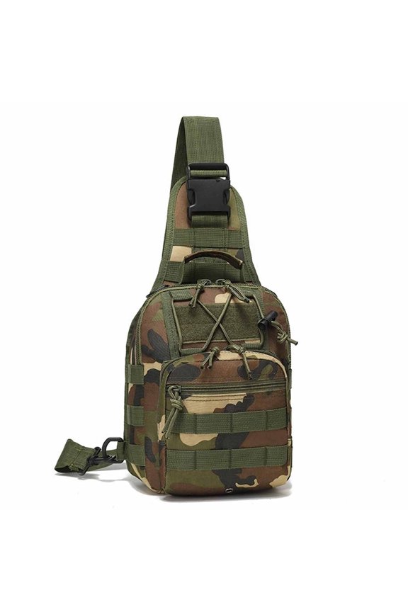 Sports Bag Front Chest Pack Crossbody Sling Small Shoulder Backpack Camouflage Messenger Riding Pouch Rucksack for Hiking Cycling Workout Fitness，J