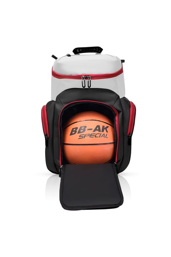 Sports Bag for Basketball, Soccer & More Basketball Backpack with Ball Holder & Shoes Compartment
