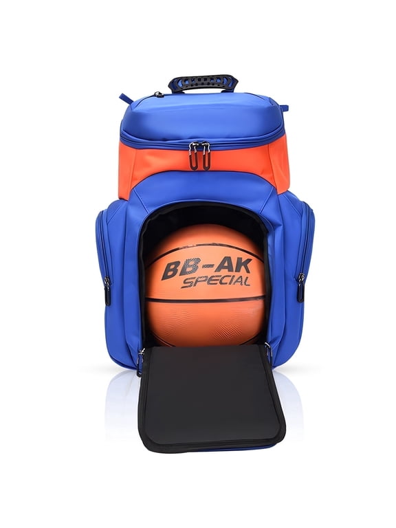 Sports Bag for Basketball, Soccer & More Basketball Backpack with Ball Holder & Shoes Compartment